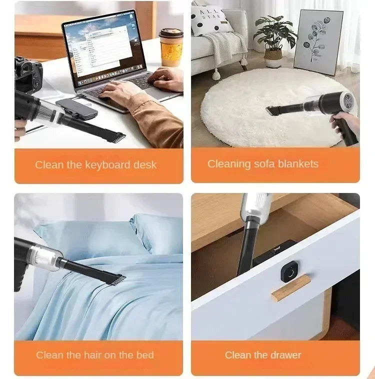 Xiaomi 2900000 PA Car Vacuum Cleaner USB Charging Powerful 4 in1 Clean Machine Wireless Blowing Suction Portable Vacuum Cleaner
