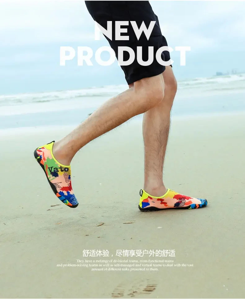 Unisex Shoes Swimming Water Yog Women Men Barefoot Outdoor Beach Sandals Upstream Aqua Shoes Nonslip River Sea Diving Sneakers