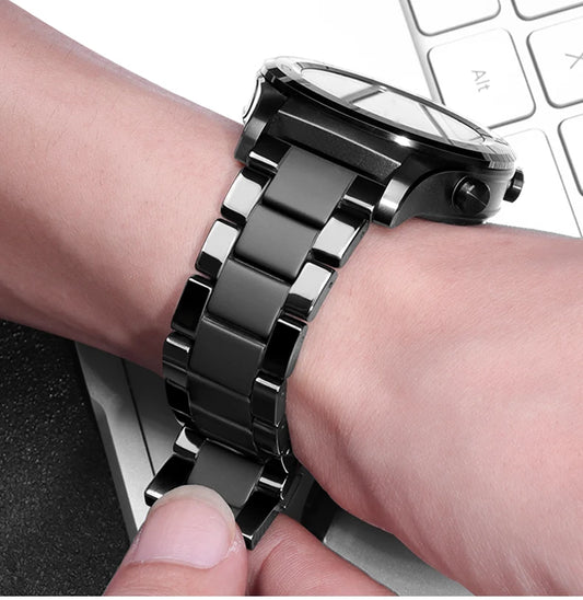 Ceramic strap for huawei watch 4 46mm band Gear S3 amazfit GTR4 3 46mm 22mm bracelet Huawei watch GT4 3 se 2 46mm Strap GT2 22mm