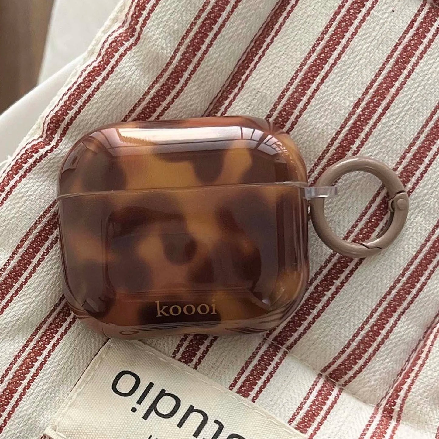 Brown amber cool imd earphone case wireless bluetooth charging box for appe airpods 4 3 pro 2nd 2 1 headset cover fundas