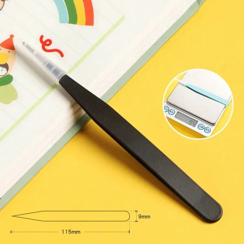 Color Eyelash Comb Tweezers Carbon Steel Professional Pincet Lashes Extension Tweezers False Eyelashes Applicator Makeup Tools