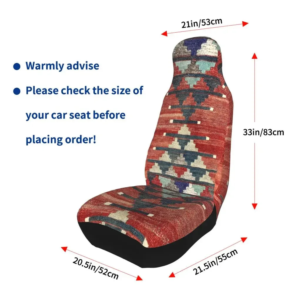 Boho Aztec Universal Car Seat Cover Four Seasons Women Ethnic Persian Tribal Car Seat Cushion Fabric Hunting