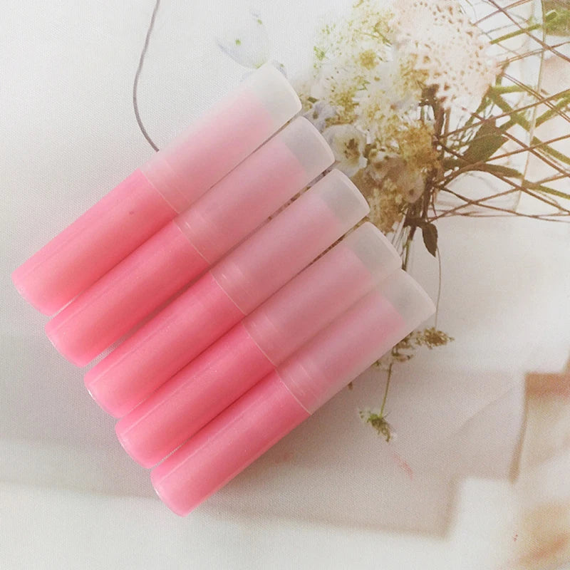 5Pcs 3g Lip Balm Container With Caps Mini Empty Lip Balm Stick Tube Lipstick