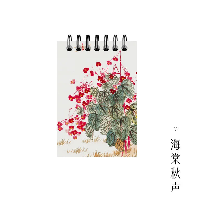 Pocket Notebook Famous Painting Van Gogh Monet Horizontal Line Coil Note Word Book Record Book Journal Diary Planner Stationery