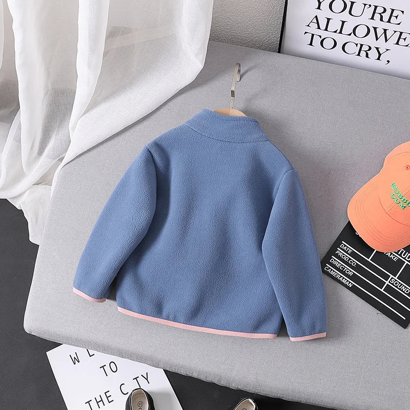 New Autumn Winter Baby Girls Clothes Boys Clothing Children Jacket Toddler Casual Thickened Costume Infant Coat Kids Sportswear
