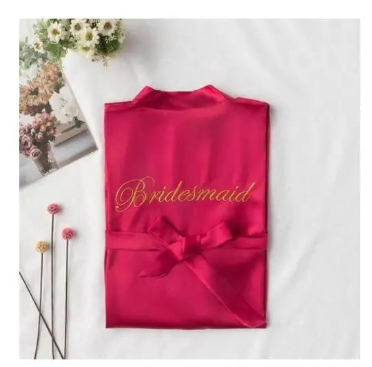 Summer Lace Sleepwear Bride&Bridemaid Wedding Robe Gown Solid Embroidery Kimono Bathrobe Women Casual Home Night Dress M L Xl