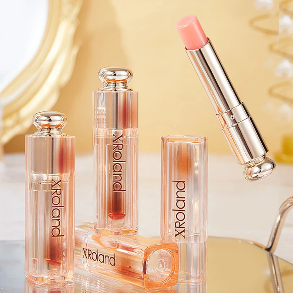 Moisturizing Lip Gloss Color Changing Lipstick Peach Lipstick Temperature Color Changing Waterproof Makeup Lipstick Cosmetics