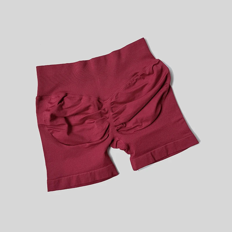 Women Casual Sports Shorts Summer Thin High Waist Shorts 4.5" Low Ribbed Band Running Breathable Short Pants