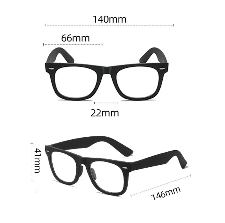 Intelligent Photochromic Reading Glasses Retro Trendy Presbyopia Sunglasses 2 in 1 Men Farsighted Eyewear Diopter Prescription