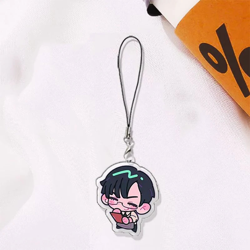 Anime ALIEN STAGE IVAN TILL Cosplay Keychain Unisex Acrylic Kawaii Keyring Key Chain Phone Chain Bag Pendant Accessories Prop