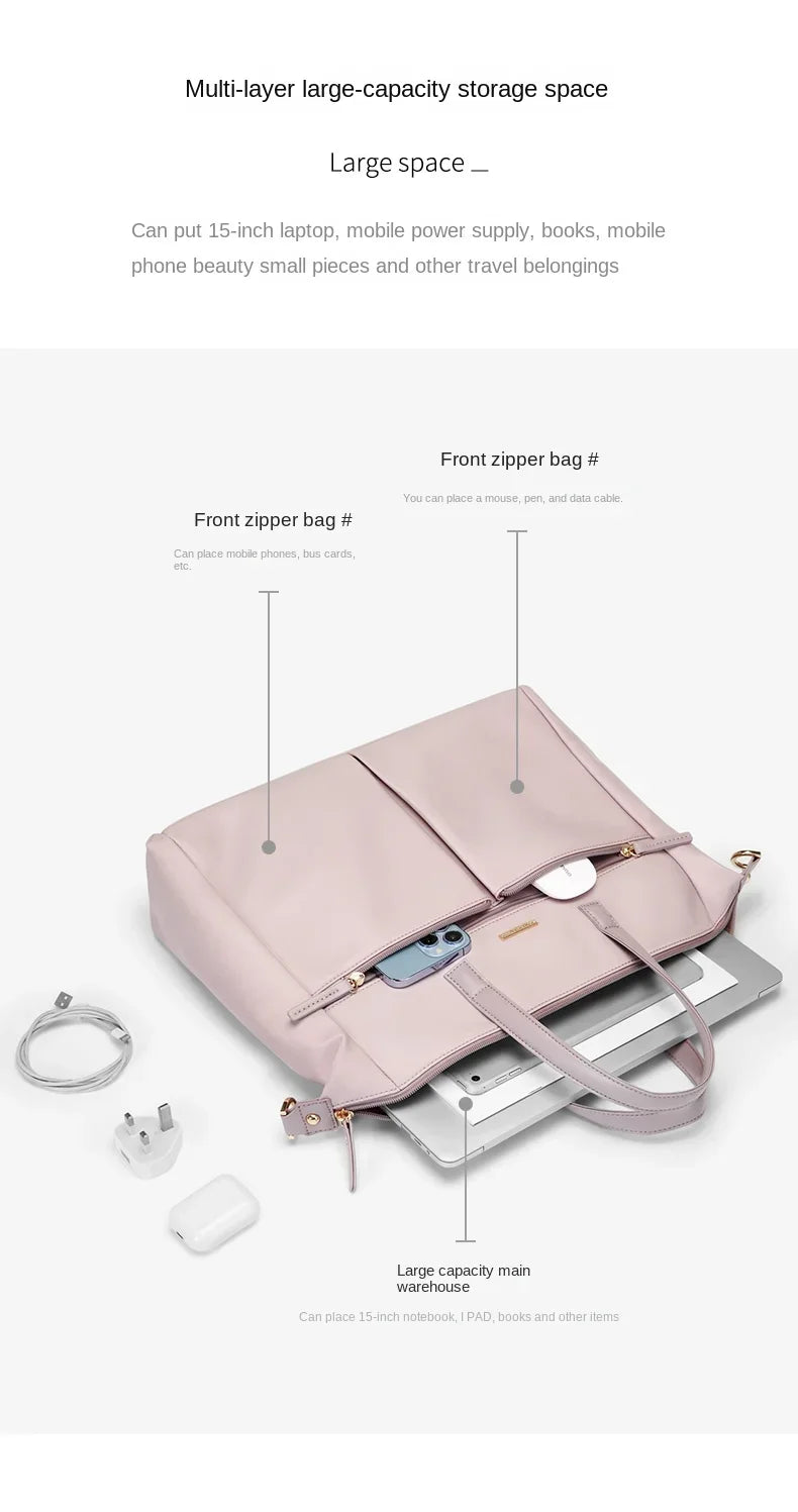 GOLF Women's Business Bags Briefcases Laptop 15 Inch Bag Commuter Handbag Lady Casual College Shoulder Bags for Women Trend 2024