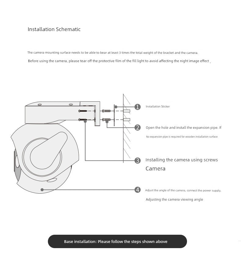Lecheng Surveillance For Home Mobile Phone Remote Camera 360 Degrees No Dead Angle Outdoor HD Night Outdoor Video Camera Lens S7e