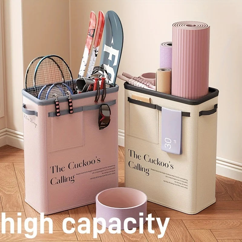 1Pc Yoga Mat Storage Basket, Fitness Equipment and Sports Equipment Storage Basket, Household Sewn Edge Foam Shaft Rack Artifact