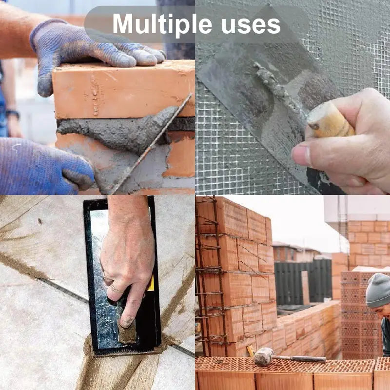 60CM Plastering Trowel Wooden Handle Blue Steel Blade Skimming Construction Putty Knife Drywall Tools Spatula for Smoothing