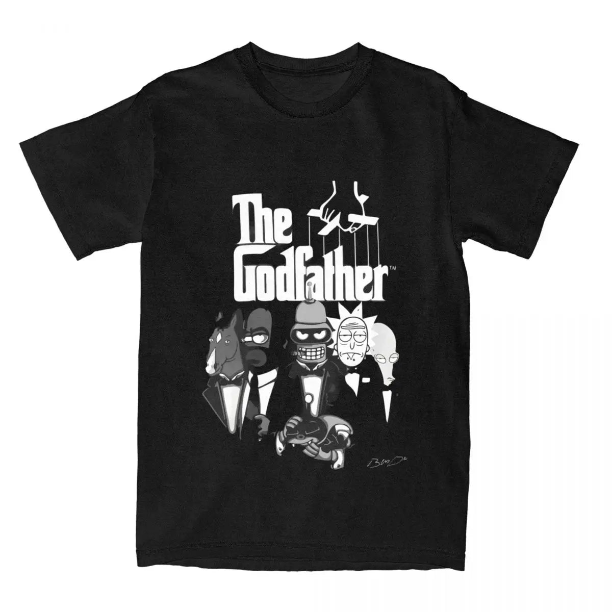 Men Women's Futuramas Comics T Shirts 100% Cotton Tops Novelty Short Sleeve Crewneck Tees 4XL 5XL 6XL T-Shirt