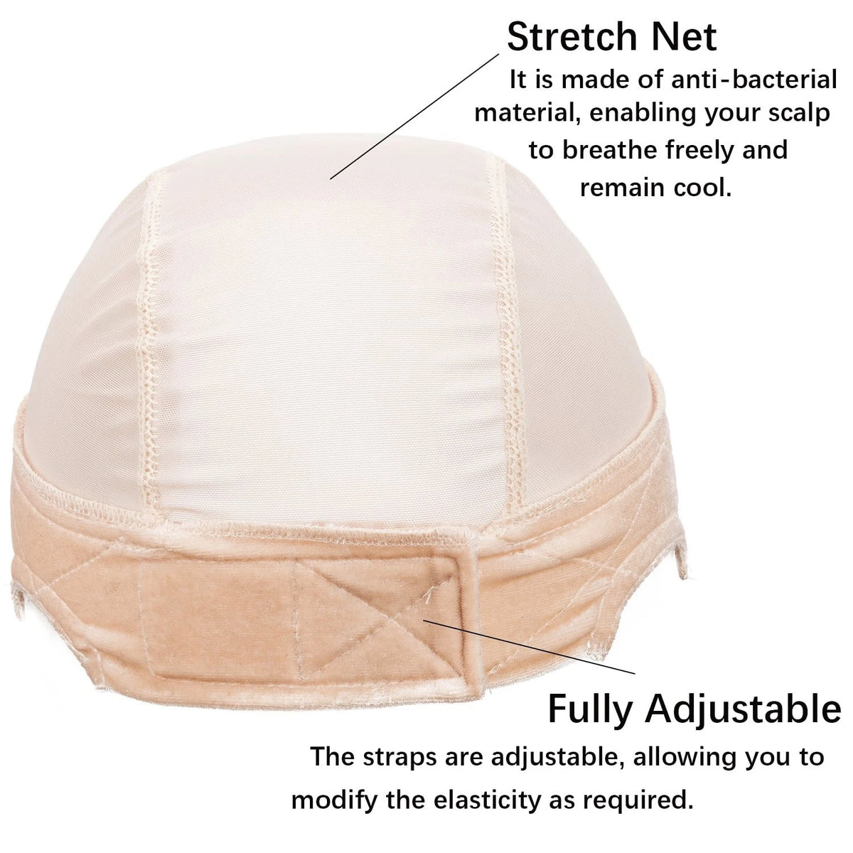 Lace Silicone Wig Grip Cap for Women,Wig Cap with Grip Band Adjustable,Used for Lace Wigs and Single Top Wigs-Lace Grip Cap