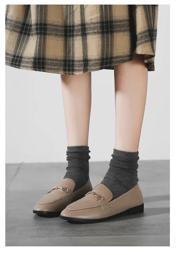 Womens Shoes Flats Loafers Ladies Leather Brand Sneakers Women Designer Flat Ladies Shoes Woman Luxury Female Shoes for Women