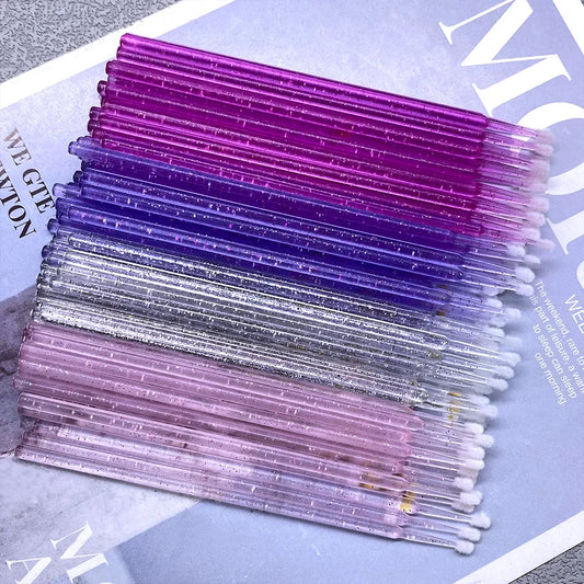 400/800pcs Micro Brush Crystal Lash Removing Swab Microbrush Mascara Wands Applicator Eyelash Extension Makeup brushes Tools