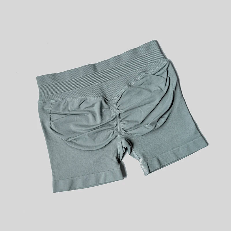 Women Casual Sports Shorts Summer Thin High Waist Shorts 4.5" Low Ribbed Band Running Breathable Short Pants