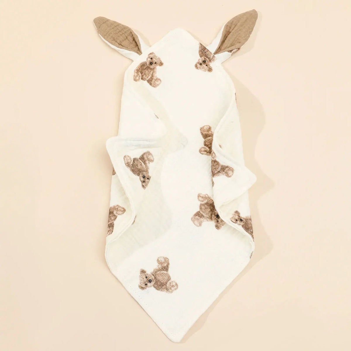 Newborn Baby Cotton Mulsin Comforter Carton Rabbit Ear Double Guaze Soothe Appease Towel for Toddlers Bibs Burp Cloths Infant