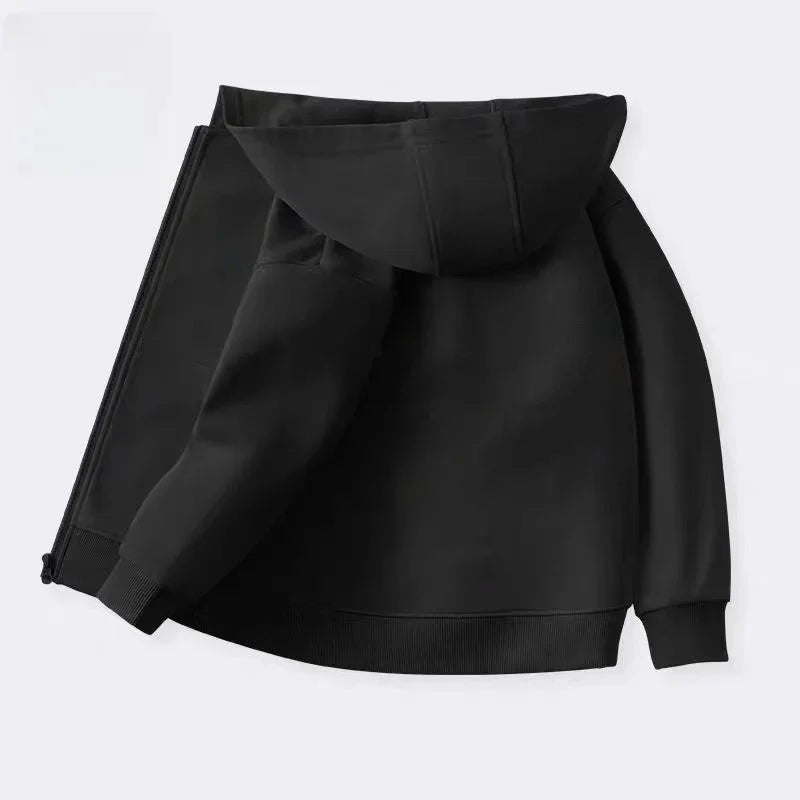 Boys Girls Hello Kitty Hoodies Long Sleeves Cartoon Sweatshirt Baby Children Clothing Autumn Zipper Cardigan Kids Street Wear