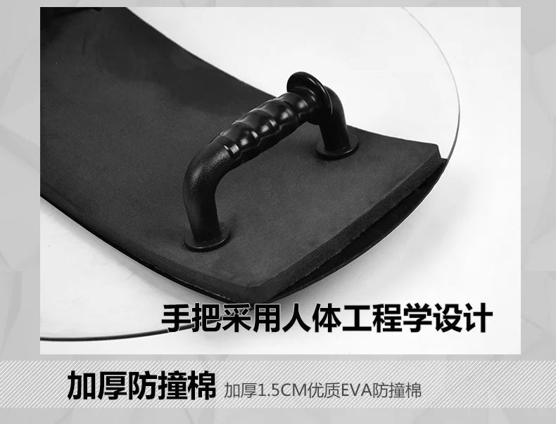 Security Round Explosion-proof Riot Shield Transparent PC Protective Shield Security Equipment