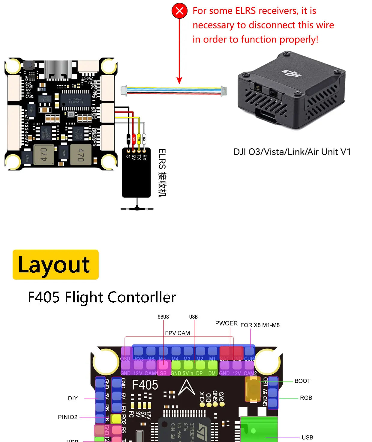 DAKEFPV F405 V3 FC 12S 100A / 120A Stack Betaflight Ardupilot INAV F4 Flight controller for FPV Freestyle Drone Model