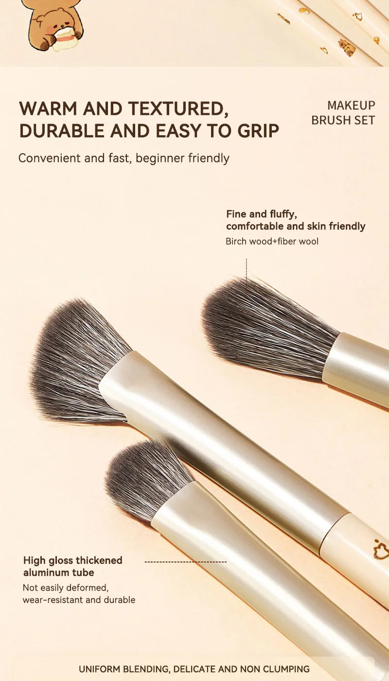 GECOMO Eye makeup brush set, Detail brush, Shading brush,Nose Shadow Eye Makeup set,a complete set of makeup tools for beginners
