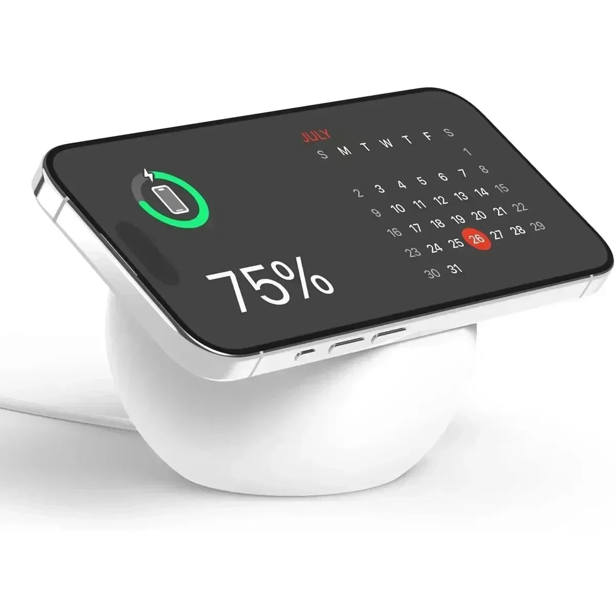 Ball Shape Magnetic Silicone Charging Desk Holder Stand for Magsafe IPhone 15 14 13 12 Pro Fast Charger Dock Station Accessories
