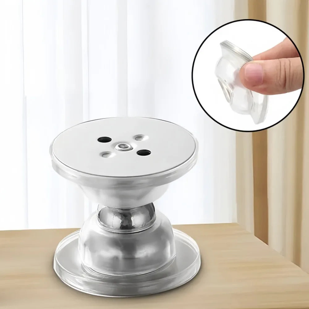 Silicone Non Perforated Door Suction Strong Magnetic Door Stopper Silent Anti-collision Door Stopper  for Home Holder Hardware