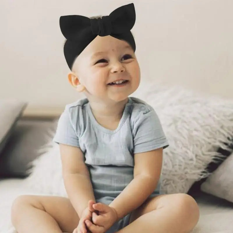 Baby Hair Accessories Set Breathable Head Wrap with Mittens Scratches Resistant for Infants Children Daily Use A2UB