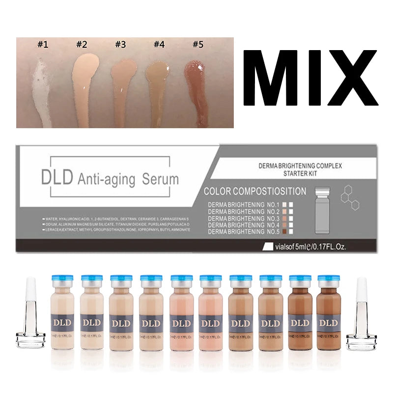 10 vials Korean 5ml BB Cream Glow Beginner Starter Kit Facial Moisturising Sunscreen Essence Foundation Cream Skin Care