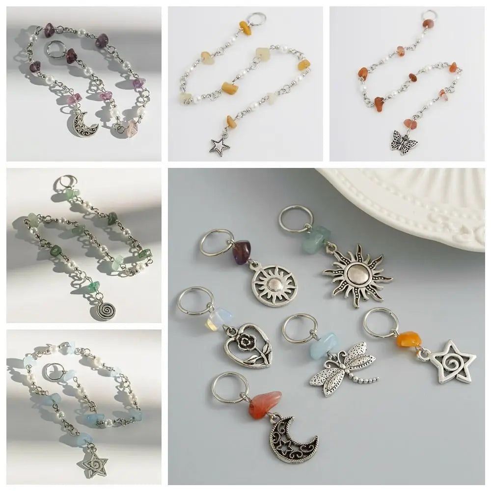 Ethnic Style Braided Hair Ring Butterfly Alloy Tassel Hair Band Women Headband Hip-hop Style Weave Hair Accessories Travel