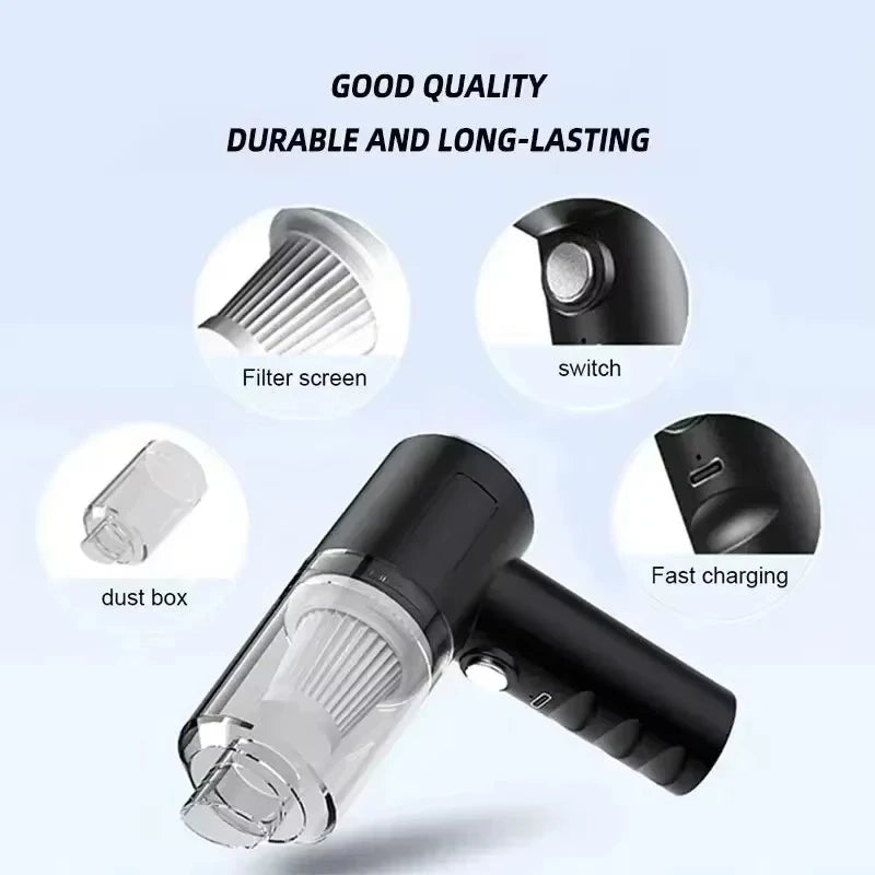 Xiaomi 2900000 PA Car Vacuum Cleaner USB Charging Powerful 4 in1 Clean Machine Wireless Blowing Suction Portable Vacuum Cleaner