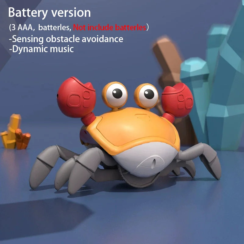 Dancing Crab Run Away Toy for Babies Crawling Interactive Escape Crabs kids electronic toys Birthday Christmas Gift No Battery