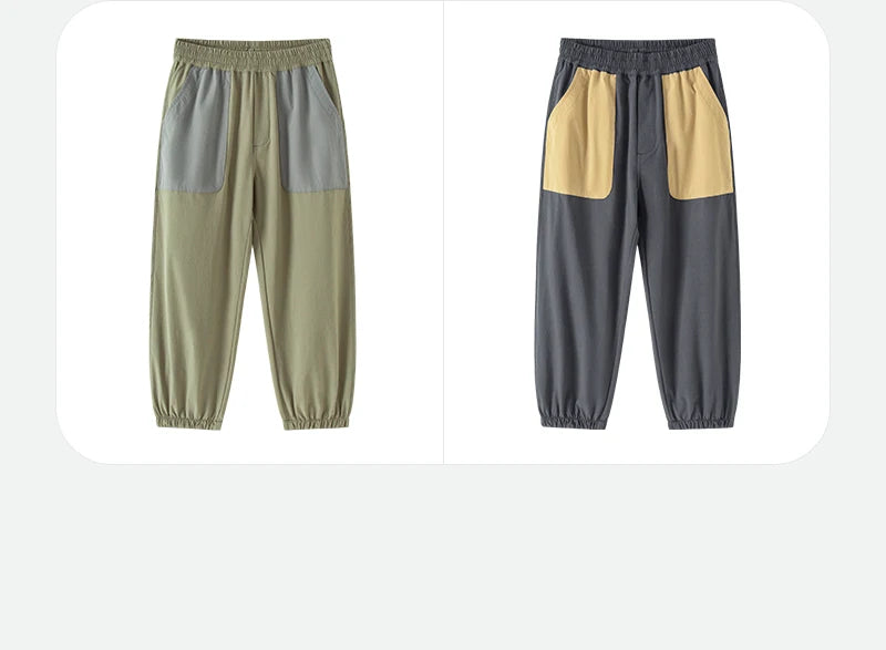 Mini Bala Long Pants Kids Casual Pants 2024 Summer Quick-Dry Cool-Feeling Long Pants