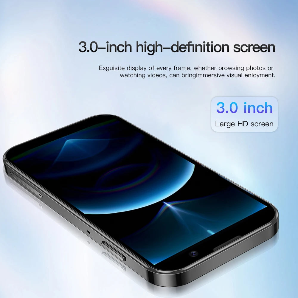 2025 New Mini Android Smartphone 3G WCDMA 2GB RAM 16GB ROM 3.0" Display 5MP Camera Dual SIM Smart Cellphone Play Store WhatsAPP