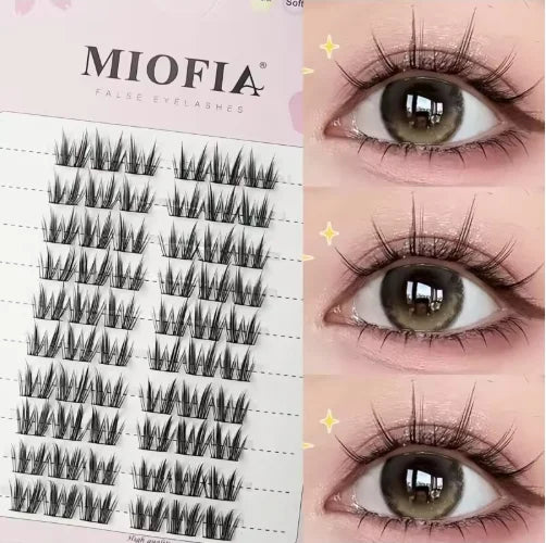 90 Bundles Mink Individual Cluster Lashes 3D Natural Russian Manga Eyelash Extensions DIY Makeup Tool for Women