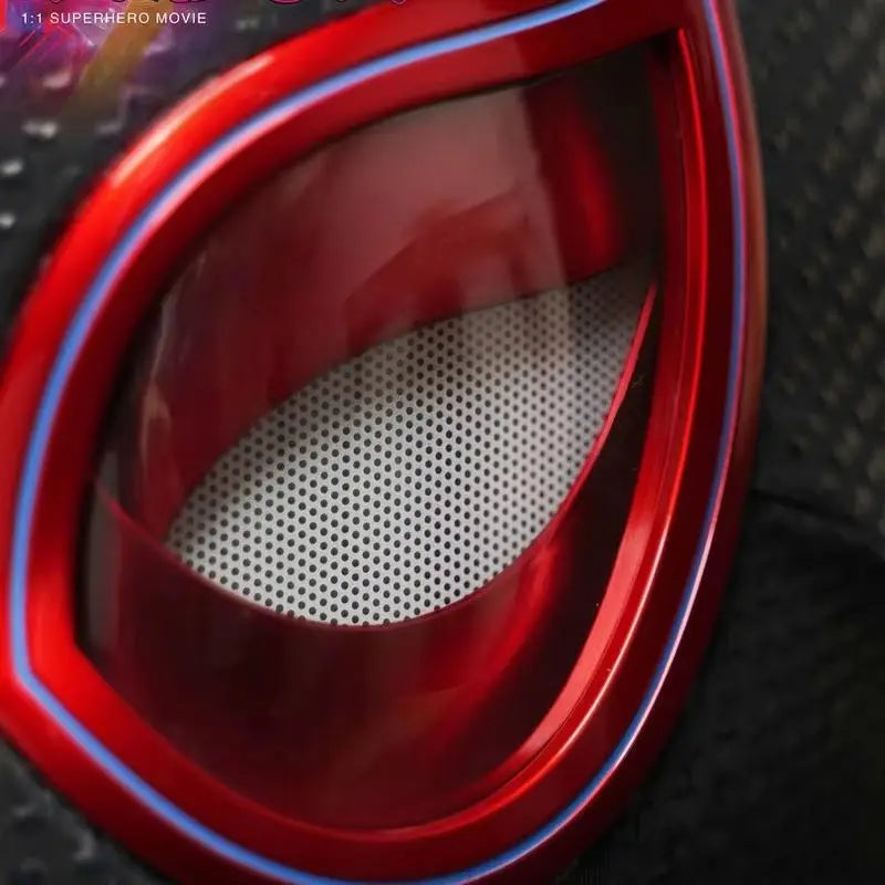 1:1 Miles Morales Mask with Movable Eyes Mascara Electric Gwen Spider-Man Helmet Ring Control Halloween Cosplay Mask Toy Gift