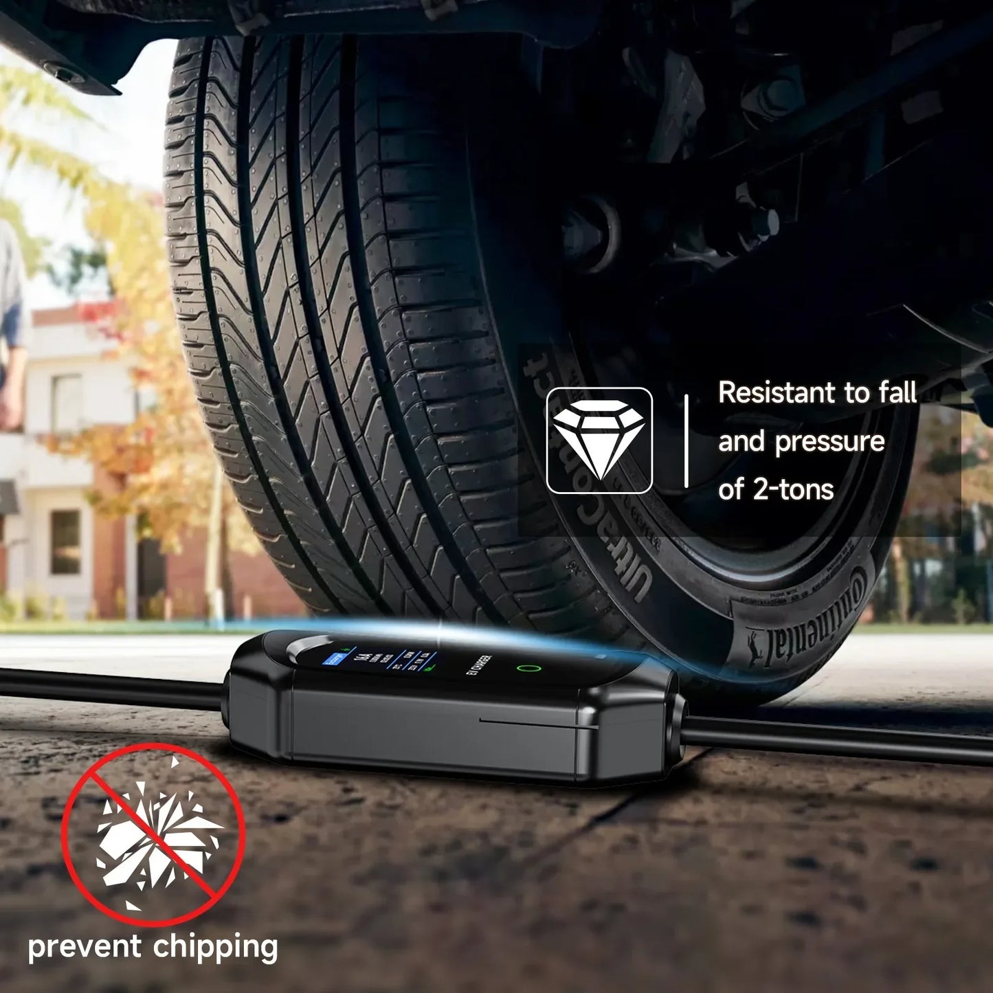 AFEEV Portable EV Charger Type2 IEC62196-2 EVSE Fast Charging Cable Type1 SAE J1772 Wallbox WiFi APP Bluetooth Wireless Control
