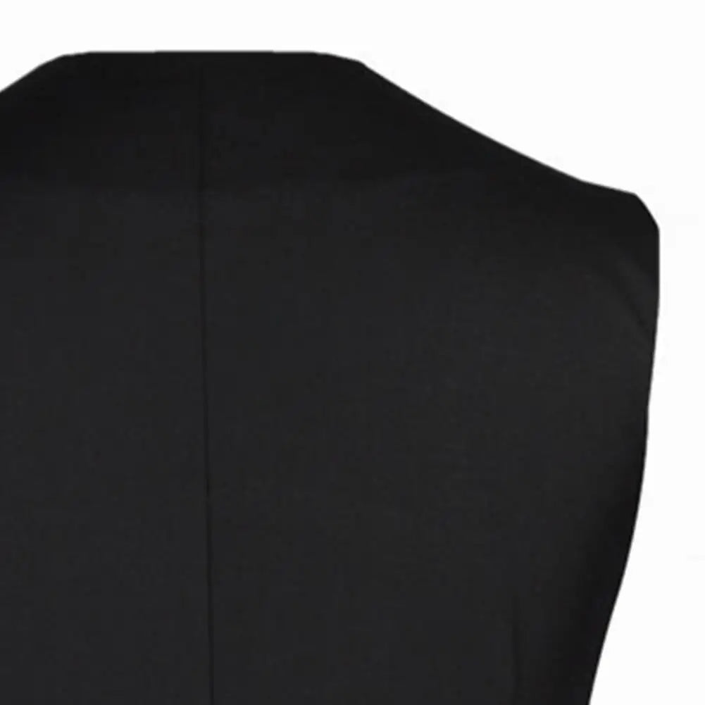 2025 British Style Men Business Vest Deep V Neck Single breasted Formal Suit Waistcoat Classic All Match Men Waistcoat