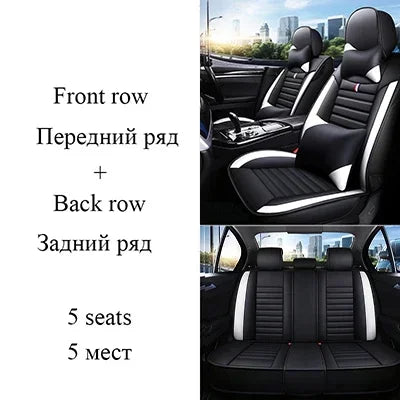 Universal Style Full Coverage Car Seat Cover for Dacia Duster Sandero Renault Clio Fiat Ypsilon Seat Arona Cors Car Accessories