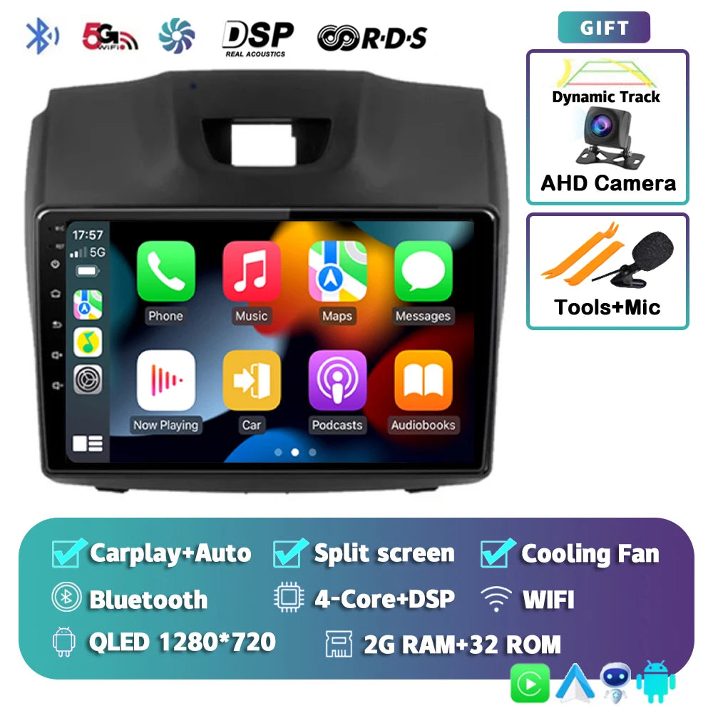 Android 15 Carplay For Chevrolet Holden S10 TRAILBLAZER COLORADO ISUZU DMAX GPS Car Radio Audio Multimedia Player Stereo Audio