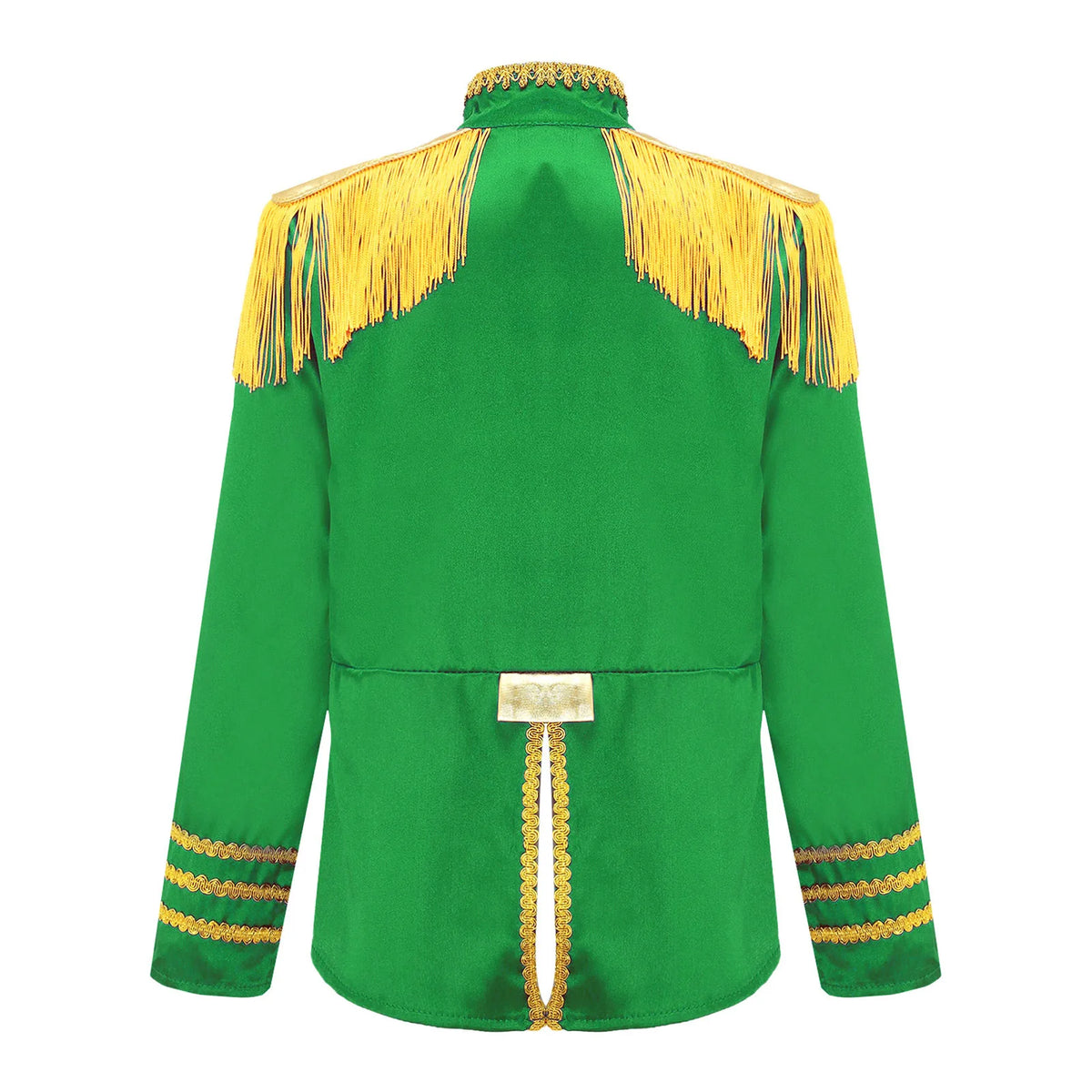 Kids Girls 60s Retro Hippie Rock Band Musician Costume Halloween Cosplay Carnival Party Circus Drummer Parade Tassel Jacket Coat