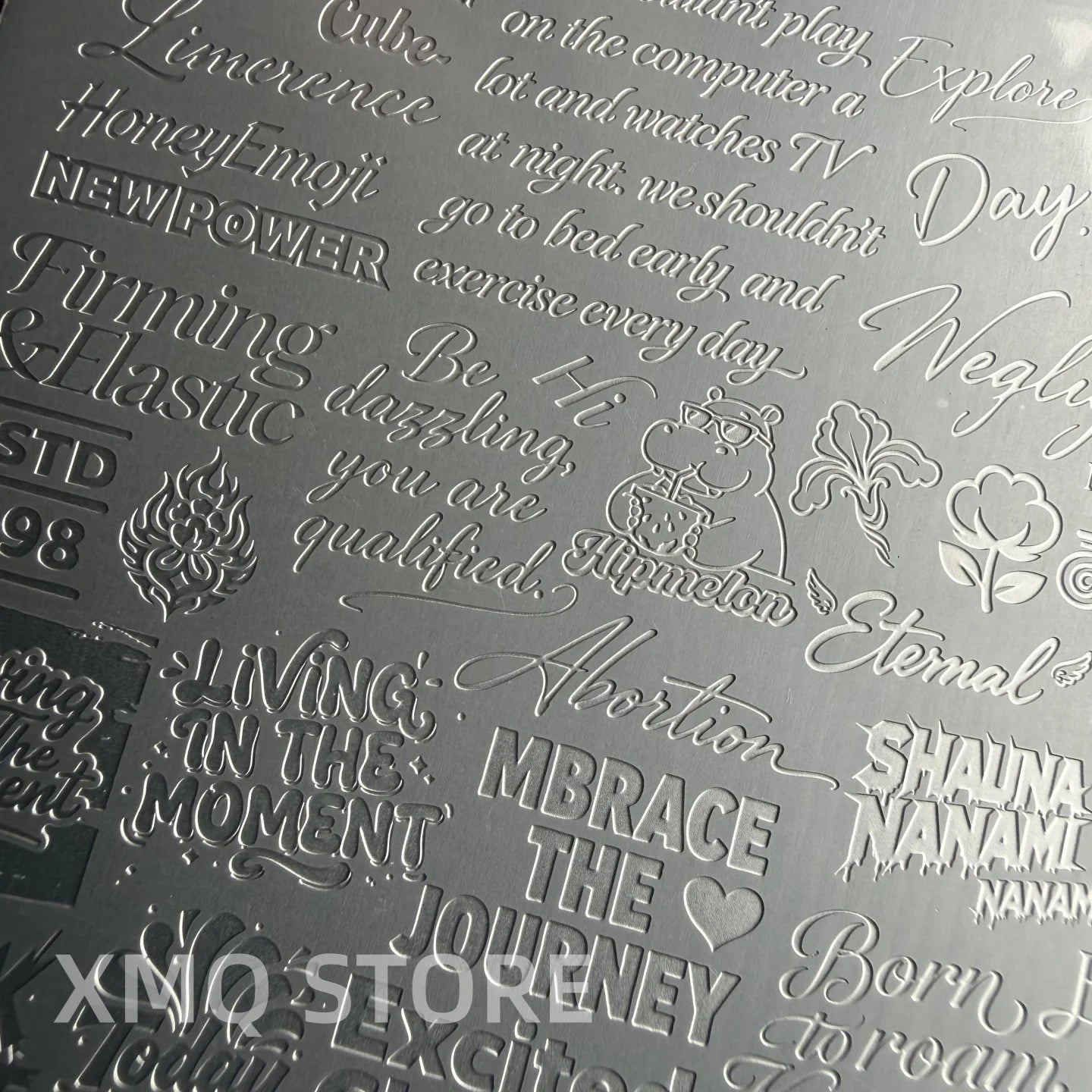 XMQ NAIL ART STAMPING PLATES LINES TEMPLATES LETTERS IMAGEPLATES