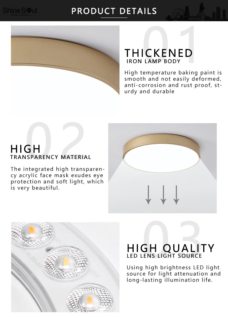 Macaron LED Nordic ceiling light creative modern minimalism living room bedroom study dining room corridor balcony lighting