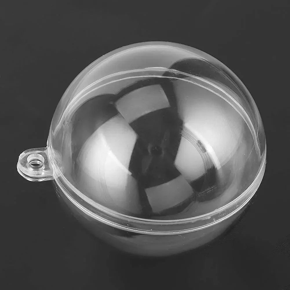 Wholesale Transparent DIY Plastic Ball Filling Decorative Hanging Ornaments Christmas Tree Open Ball Box Gifts for Wedding Party