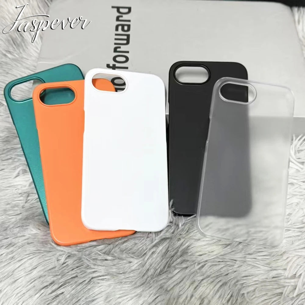 Luxury Half-Wrapped Colorful Case For iPhone 16e 16 E 15 14 13 Pro Max Plus mini Matte PC Back Cover Shockproof Frosted Shell
