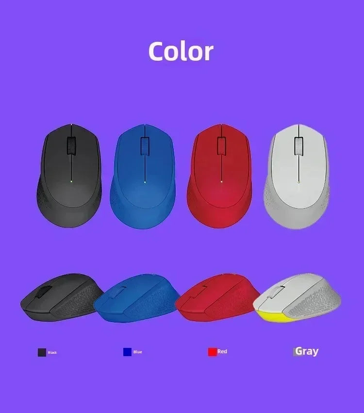 Logitech M330/M331 Wireless Silent Mouse, Ergonomic Comfort Design Quiet Click USB Plug and Play Mouse for PC Laptop Desktop