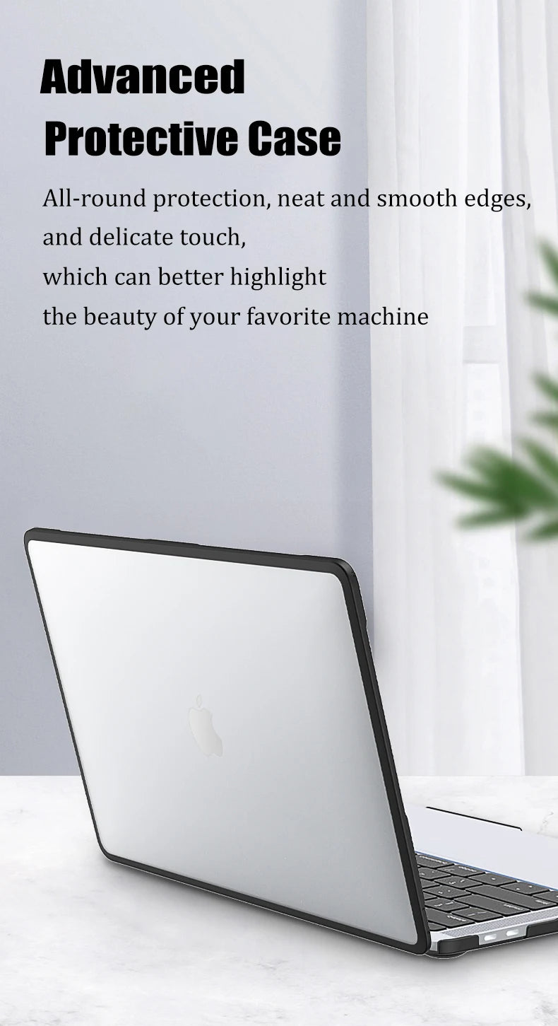 For Macbook Pro 13 Case M2 2022 M4 Air M1 For MacBook Air 13 Case Cover Funda Pro 16 Case M3 2023 Pro 14 Case 15.3 Laptop Case
